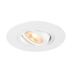SLV New Tria 75 XL Faretti Aluminium Bianca Il Giro | Ritaglio 75mm - Adatto per 1x GU10 