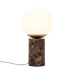 Nordlux Lampada Da Tavolo Lilly Vetro Marrone | Adatto per 1x E14