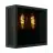 Eglo Luce Da Parete Alamonte Smoke Acciaio Nero | IP44 - Adatto per 1x E27