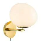 DFTP by Nordlux Shapes Luce Da Parete Metallo e Vetro Ottone | Adatto per E14