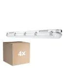 Confezione Multipack 4x Ledvance Stagna LED Stagna Value 40W 4800lm - 840 Bianco Freddo | 120cm 