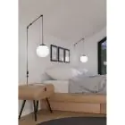 Eglo Luce Pendente Rondo 3 Acciaio Nero | Adatto per E27
